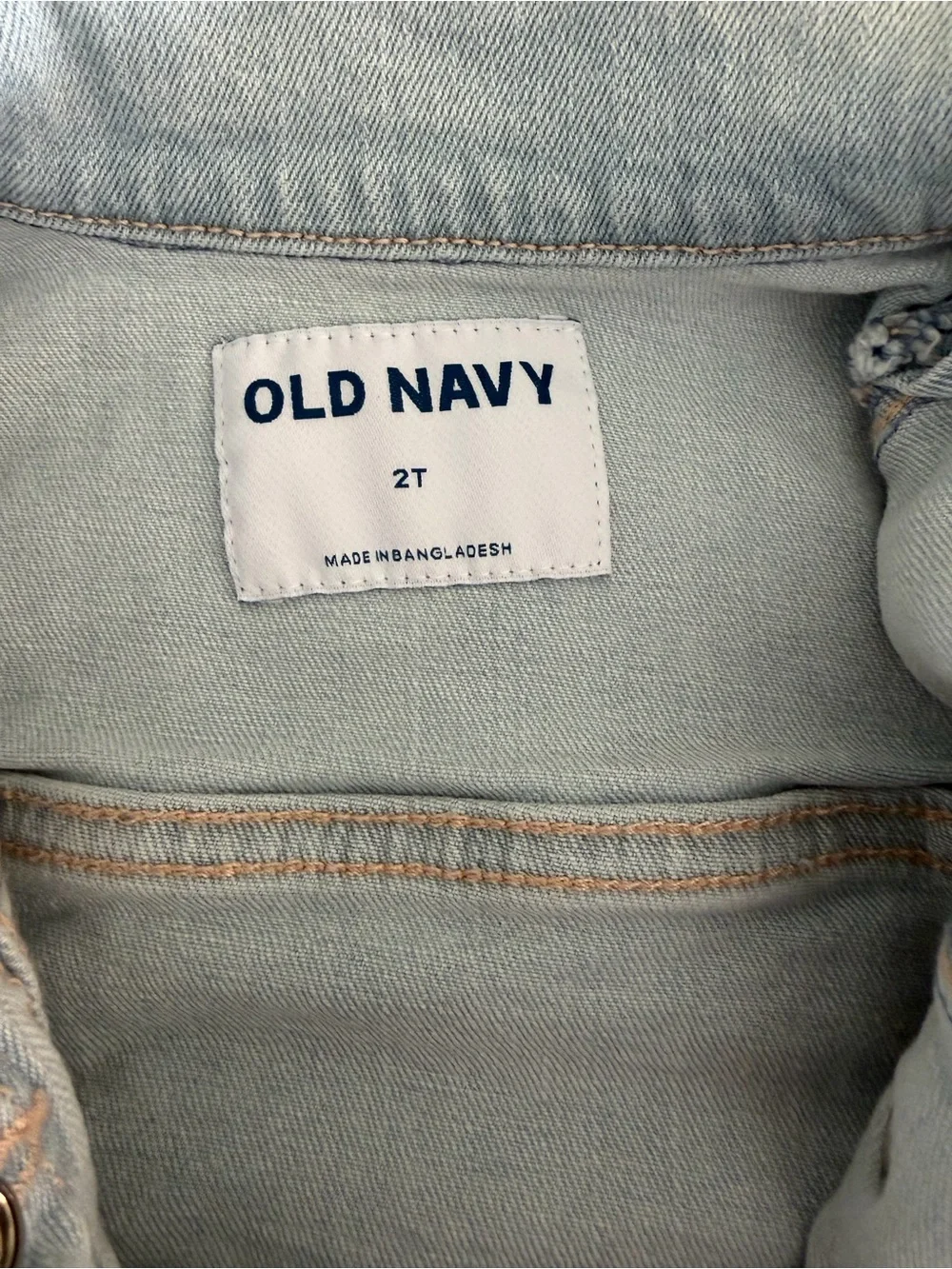Old Navy Light Wash Denim Jacket for Kids Size 2T - Picture 5 of 7